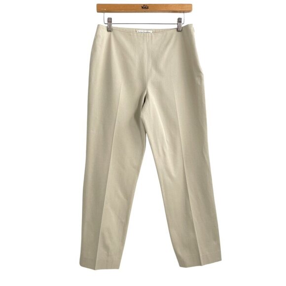 Doncaster Tan Side Zip Stretch Dress Pants Slacks Womens SIze 6 Neutral Career - Picture 1 of 10